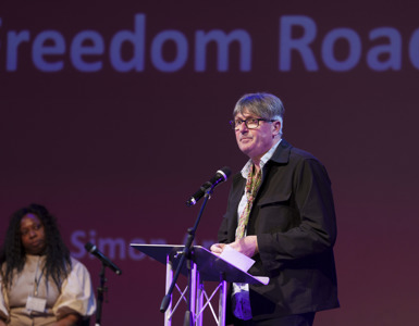 Poet Laureate Simon Armitage Reading Commissioned Poem Freedom Road Credit Freedom Arts Centres